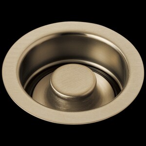 1-11/16 x 4-1/2 in. Brass Disposer Flange and Stopper in Luxe Gold