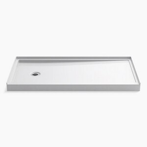 60 in. x 30 in. Shower Base with Left Drain in White