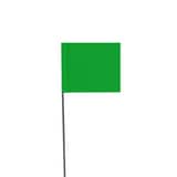 Blackburn 5 x 4 in. Wire Staff Vinyl Flag in Green (Pack of 1000) B455WGR at Pollardwater