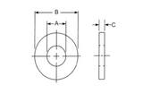 FNW® Zinc Plated Carbon Steel Flat Washer (Pack of 10) FNWFLWZ78 at Pollardwater