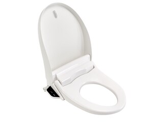 Elongated Closed Front Toilet Seat with Cover in White