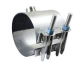 A.Y. McDonald 8 in. CC Brass Saddle with Stainless Steel Double Strap and Stud 8.85 - 9.25 in. MA84030905A4NPG at Pollardwater