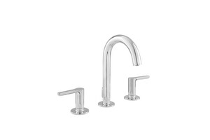 Two Handle Widespread Bathroom Sink Faucet in Polished Chrome