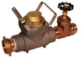 Zenner FHZ25 Hydrant Meter 2-1/2 in FNST x MNST w/Gate Valve, Cubic Feet ZFHZ25SCFGV at Pollardwater