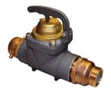 Zenner FHZ30 Hydrant Meter 2-1/2 in FNST x MNST w/Check Valve, Cubic Feet ZFHZ30BCFCV at Pollardwater