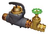 Zenner FHZ30 Hydrant Meter 2-1/2 in FNST x MNST w/Gate Valve, Cubic Feet ZFHZ30BCFGV at Pollardwater