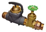 Zenner FHZ30 Hydrant Meter 2-1/2 in FNST x MNST w/Gate Valve & Check Valve, US Gallons ZFHZ30BUSGVCV at Pollardwater