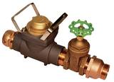 Zenner FHZ30 Hydrant Meter 2-1/2 in FNST x MNST w/Gate Valve & Check Valve, US Gallons ZFHZ30SUSGVCV at Pollardwater