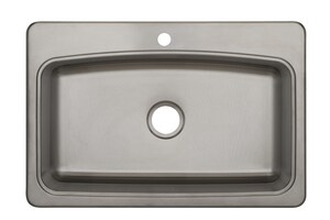32-15/16 in. Drop-in Stainless Steel Single Bowl Kitchen Sink