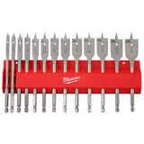 Milwaukee® 13PC FLAT BORING BIT SET M48271520 at Pollardwater
