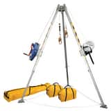 FallTech 5 ft. to 8 ft. Confined Space Tripod System with 60' Galvanized Steel SRL-R and Personnel Winch F7509 at Pollardwater