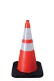 VizCon Enviro-Cone® 28 in. Orange Cone with Reflective Collar with 10 lb. Black Base V16028HIWB10 at Pollardwater
