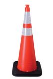 VizCon Enviro-Cone® 36 in. Orange Cone with Reflective Collar with 10 lb. Black Base V16036HIWB10 at Pollardwater