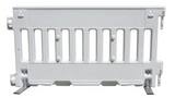VizCon Urbanite Wall™ Pedestrian Barricade in White 72 in. L x 38 in. H x 3 in.  W V57000UW at Pollardwater