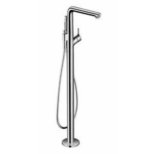1.75 gpm Freestanding Tub Filler Trim with Single-Handle and Handshower in Polished Chrome