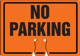 Accuform Cone Top Sign Orange Cone Top Sign 10 x 14 in. - NO PARKING AFBC756 at Pollardwater