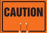 Accuform Cone Top Sign Orange Cone Top Sign 10 x 14 in. - CAUTION AFBC752 at Pollardwater