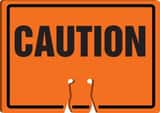Accuform Cone Top Sign Orange Cone Top Sign 10 x 14 in. - CAUTION AFBC752 at Pollardwater