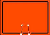 Accuform Cone Top Sign Orange Cone Top Sign 10 x 14 in. - BLANK AFBC766 at Pollardwater