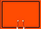 Accuform Cone Top Sign Orange Cone Top Sign 10 x 14 in. - BLANK AFBC766 at Pollardwater