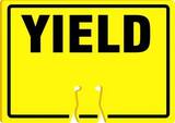 Accuform Cone Top Sign Yellow Cone Top Sign 10 x 14 in. - YIELD AFBC767 at Pollardwater