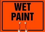 Accuform Cone Top Sign Orange Cone Top Sign 10 x 14 in. - WET PAINT AFBC762 at Pollardwater