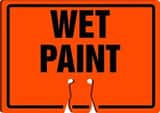 Accuform Cone Top Sign Orange Cone Top Sign 10 x 14 in. - WET PAINT AFBC762 at Pollardwater
