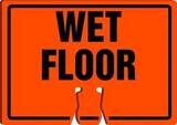 Accuform Cone Top Sign Orange Cone Top Sign 10 x 14 in. - WET FLOOR AFBC760 at Pollardwater