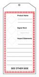 Accuform Signs 8-1/2 in. Plastic Jumbo Safety Tag (Pack of 5) ATHS405PTM at Pollardwater