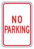 Accuform 18 x 12 in. Engineer Grade Reflective Aluminum Sign in White - NO PARKING AFRP110RA at Pollardwater