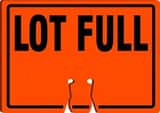 Accuform Cone Top Sign Orange Cone Top Sign 10 x 14 in. - LOT FULL AFBC798 at Pollardwater