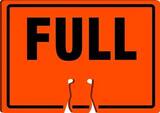 Accuform Cone Top Sign Orange Cone Top Sign 10 x 14 in. - FULL AFBC796 at Pollardwater