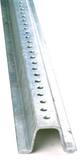 Accuform Standard Weight Galvanized Finish U-Channel Post 6 ft. Steel AHSP107 at Pollardwater