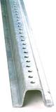 AccuformNMC Standard Weight Galvanized Finish U-Channel Post 8 ft. Steel AHSP109 at Pollardwater
