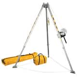 FallTech 5 ft  to 8 ft. Confined Space Tripod System with 60' Galvanized Steel Personnel Winch F7507 at Pollardwater
