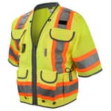 Radians Radwear™ 300D and Polyester Safety Vest in Green RSV553ZGD3X at Pollardwater