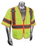 Radians Radwear™ L Size Polyester Surveyor Vest in Hi-Viz Green RSV2723ZGML at Pollardwater