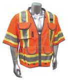 Radians Radwear™ L Size 300D and Polyester Safety Vest in Orange RSV553ZODL at Pollardwater