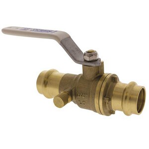 1 in. DZR Copper Alloy Press 250# Ball Valve