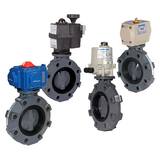 Plastic Flanged EPDM Electric Actuator Butterfly Valve HECPBYV11030E at Pollardwater