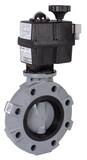 Plastic Flanged FPM Electric Actuator Butterfly Valve HECPBYV11020V at Pollardwater