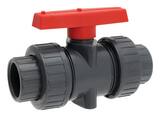 Plastic Full Port Union Socket Weld and Union Threaded 225# Ball Valve HTBB2005CPFG at Pollardwater