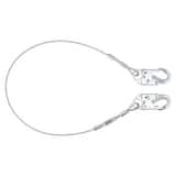 FallTech 6 ft. Cable Restraint Lanyard, Fixed-length with Steel Snap Hooks F8306 at Pollardwater