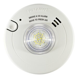 120V AC/DC Smoke Alarm in White