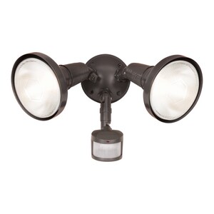 200 W 2 Light Incandescent Flood Light in Bronze