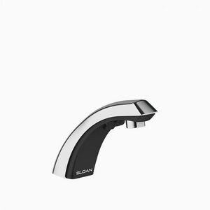 0.5 gpm Battery Powered Sensor Bathroom Sink Faucet with 4 in. Trim Plate & Back Check Tee in Polished Chrome