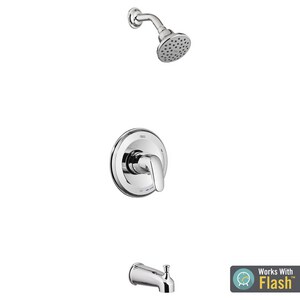 One Handle Single Function Bathtub & Shower Faucet in Polished Chrome (Trim Only)