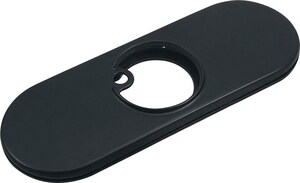 Zinc Flat Escutcheon in Matte Black