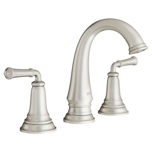 Two Handle Widespread Bathroom Sink Faucet in Brushed Nickel