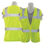 ERB Safety Girl Power at Work® Size L Polyester Tricot Reusable Safety Vest in Hi-Viz Lime DWEL61917LILG at Pollardwater